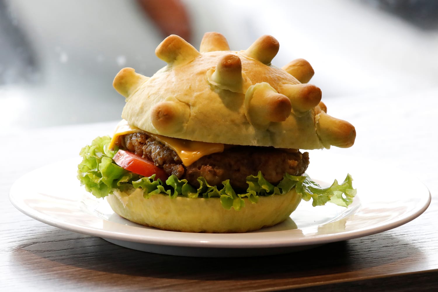 A restaurant made a coronavirus-themed burger