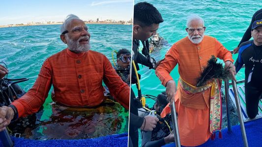 Exploring Submerged City of Dwarka with PM Modi