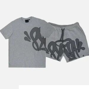 The Perfect Outfit: Synaworld Syna Logo Twinset in Grey/Pink