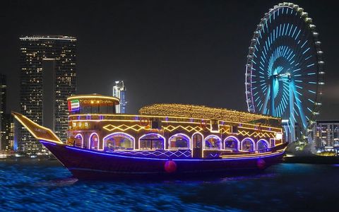 Savor the Views & Flavors on a Dubai Marina Dhow Cruise
