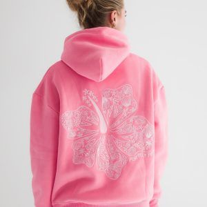 The Pink Palm Puff Hoodie: Your New Favorite Comfortable Fashion Staple