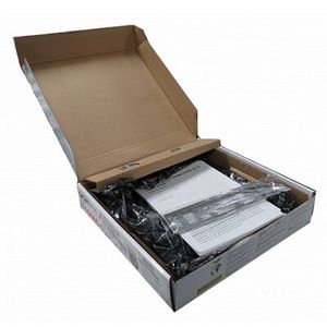 Printed patterns in black motherboard packaging
