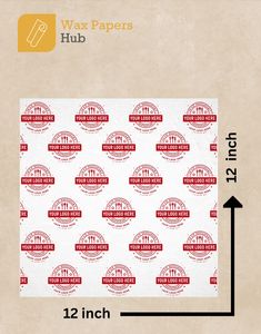 Printed patterns in 12×12 Custom store cheese wax paper