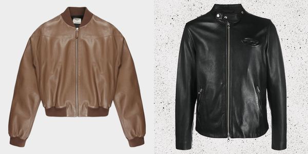 What are the main differences between a bomber jacket and a real leather jacket?