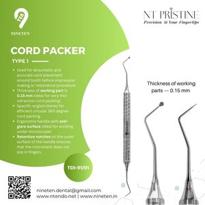 Optimizing Restoration Margins with Proper Tools: Dental Cord Packer