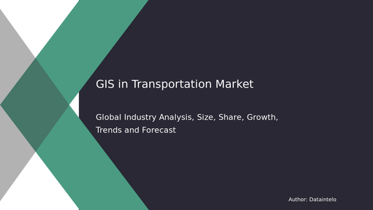 GIS in Transportation Market Industry Overview and Forecast 2032