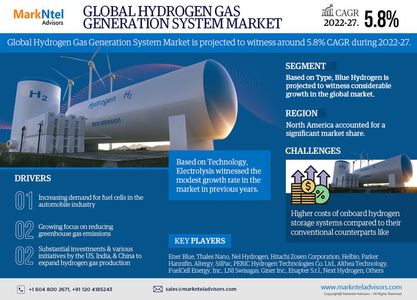 Hydrogen Gas Generation System Market Size, Share, Trends, Demand, Growth and Competitive Analysis