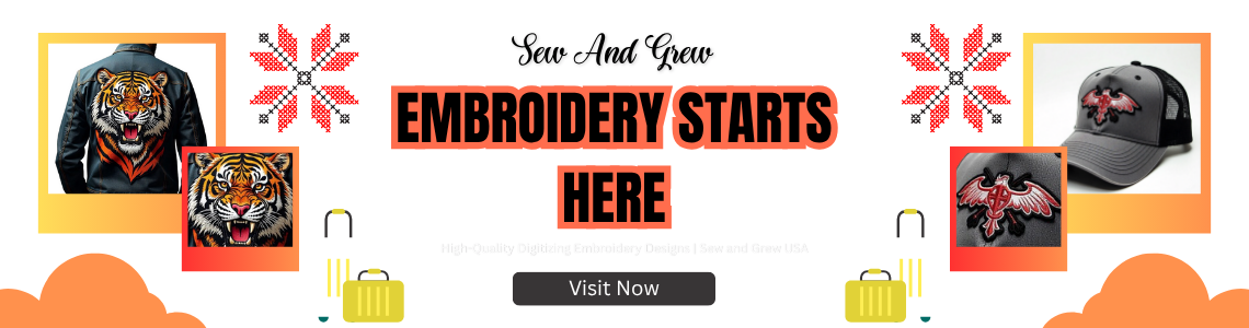 High-Quality Digitizing Embroidery Designs | Sew and Grew USA