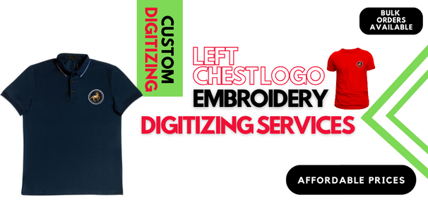 Left Chest Name Size & Embroidery Placement
