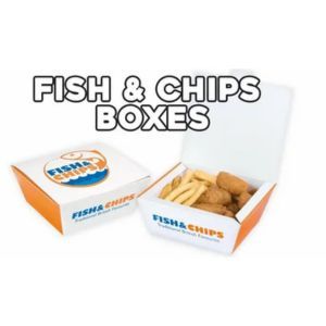 Premium Custom Fish n Chips Boxes for Food Brands
