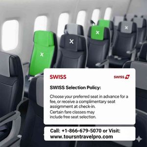 How do I select my seat online with Swiss Airlines Seat Selection Policy?