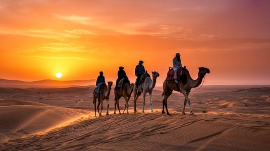 Camel Ride Sunset Photo Shoot Tour in Morocco’s Desert