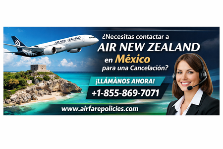 ¿Necesitas contactar a Air New Zealand en México para una cancelación?: Número de teléfono de NZ air