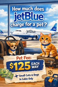 How much does Jetblue charge for a pet?