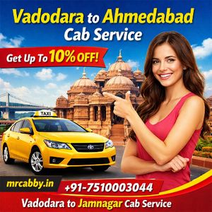 Vadodara to Ahmedabad Cab – Book Easy & Fast Anywhere