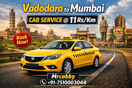 Best Vadodara to Mumbai Cab Service for Safe and Comfortable Ride