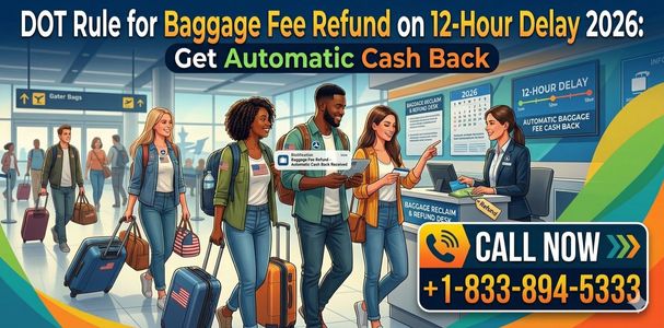 DOT Rule for Baggage Fee Refund on 12-Hour Delay 2026: Get Automatic Cash Back