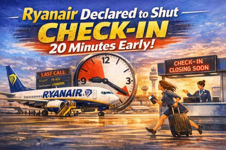 Ryanair Declared to shut check-in 20 minutes early