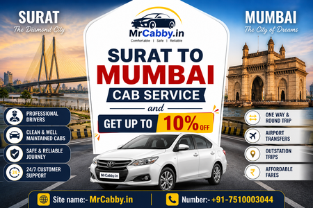 Surat to Mumbai Cab Service Ride Package Trip at Affordable Fare