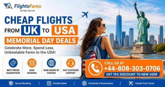 Book Cheap Flights from UK to USA for Memorial Day 2026
