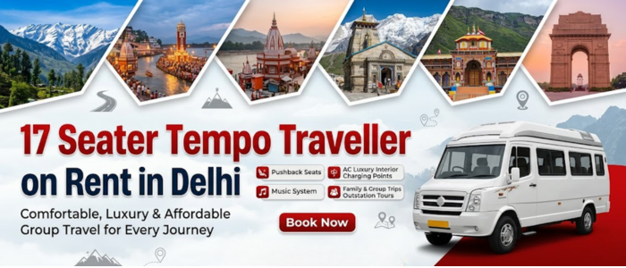 17 Seater Tempo Traveller on Rent in Delh