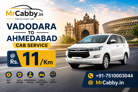 Ride Comfortable with MrCabby Vadodara to Ahmedabad Taxi Service