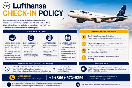 Lufthansa Check-In Policy 2026: Times, Options & What to Expect at the Airport