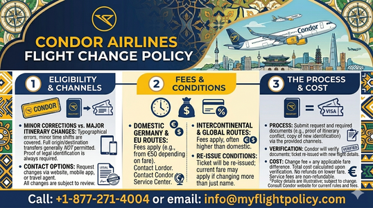 Can Group Bookings Be Changed Under Condor Airlines Flight Change Policy?