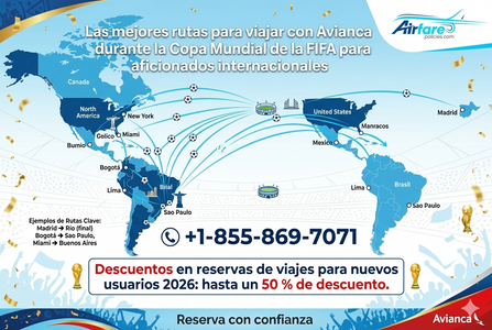 Las mejores rutas para aficionados internacionales en Avianca para la Copa Mundial de la FIFA