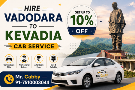 Affordable Vadodara to Kevadia Cab Booking with Instant Ride Options