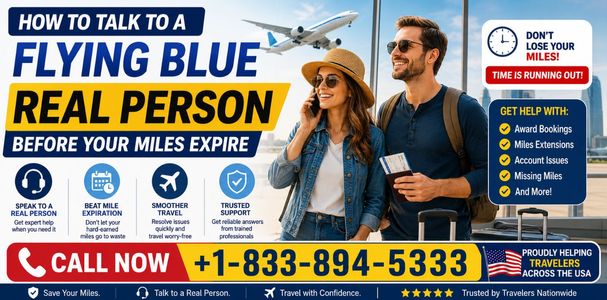 How to Talk to a Flying Blue Real Person Before Your Miles Expire
