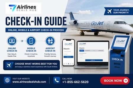 GoJet Airlines Check-In Guide Online, Mobile & Airport Check-In Process