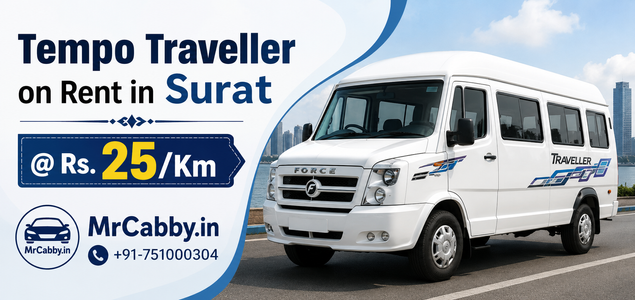 Surat Tempo Traveller Booking for Local & Outstation Trips