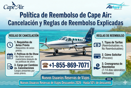 Política de reembolsos de Cape Air: Explicación de las normas de cancelación y reembolso