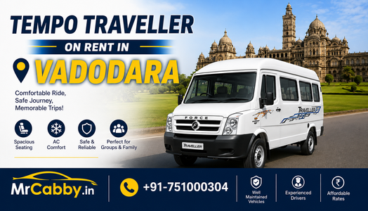 Hire Luxury Tempo Traveller in Vadodara for Comfortable Group Travel