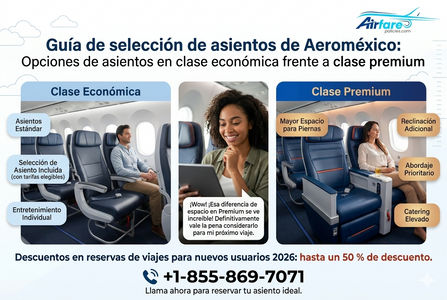 Guía de selección de asientos de Aeroméxico: Opciones de asientos en clase económica frente a clase