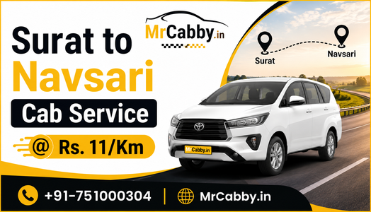 Surat to Navsari Taxi Service with Best Experience – MrCabby Ride