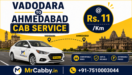Luxury and Economy Cab Options from Vadodara to Ahmedabad