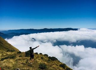 Explore the Scenic Trails and Views of Meesapulimala Peak