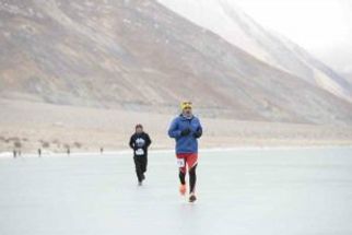 Frozen Lake Marathon in Ladakh