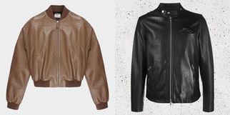 What are the main differences between a bomber jacket and a real leather jacket?