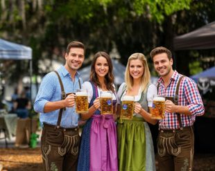 Perfect Oktoberfest Couple Outfit Ideas Featuring Bavarian Lederhosen